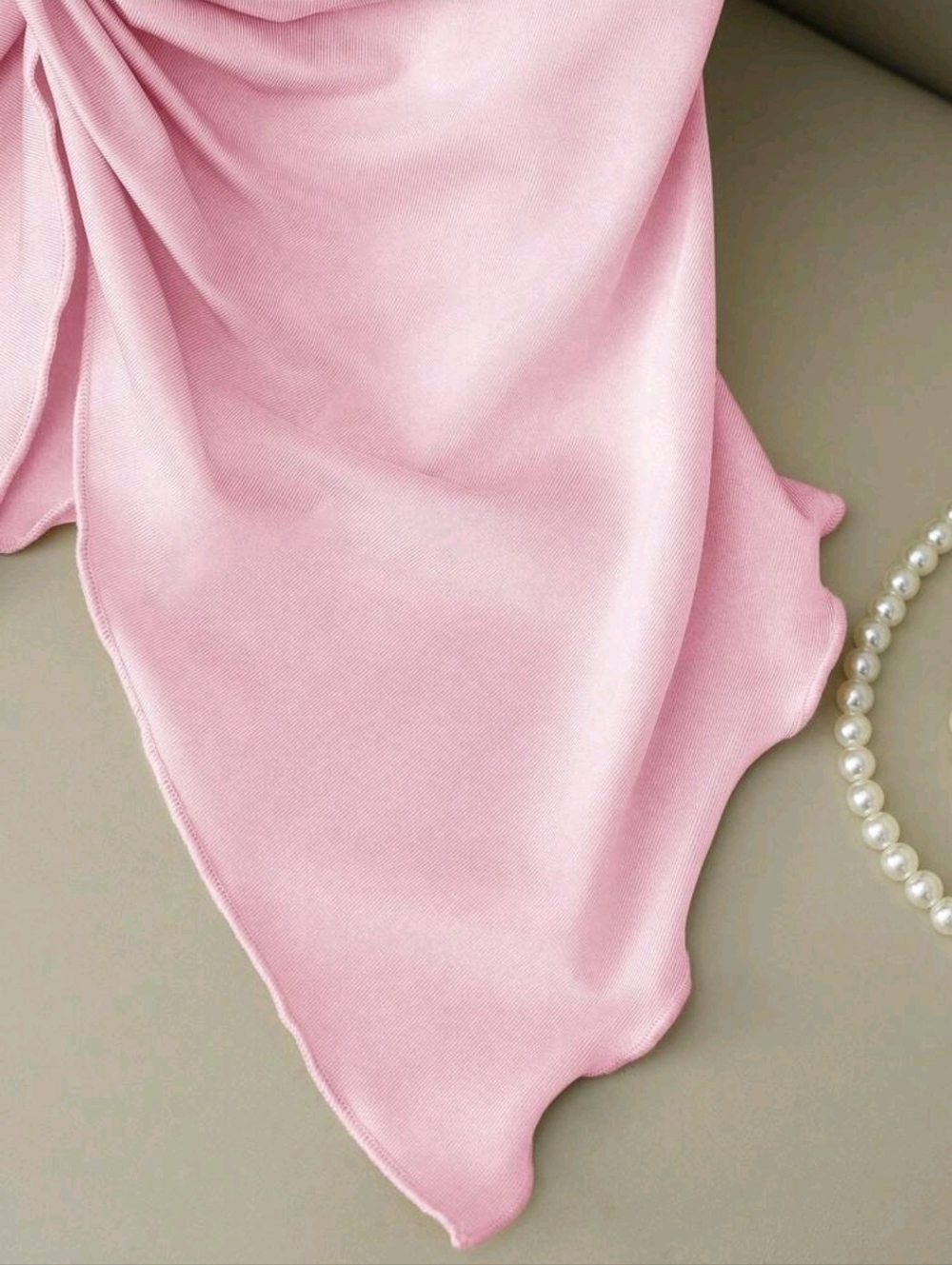 GlowEve Strapless Knotted Satin Blouse - Picture 7 of 7